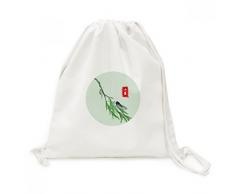 DIYthinker Circlar légère Chaleur Twenty Four Solaire Term Toile Drawstring Backpack Voyage Sacs