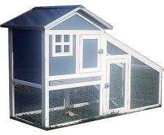 FeelGoodUK Bunny ARK - Hybride - Double Tier Clapier Guinée Pig Maison Cage Pen Accueil, Cabane pour Les Lapins. (RH10)