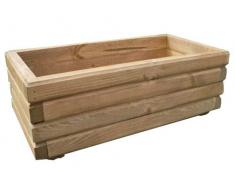 Kena D-2 Jardinière en bois Länge 60 cm Noisette