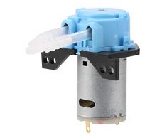 Pompe Péristaltique FTVOGUE DC12V / 24V Pompe Doseuse Tête de Tube Péristaltique DIY pour Laboratoire dAnalyse dAquarium(Bleu 12V 3 * 5)