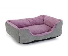 Beeztees Baboo Panier pour Chat Gris/Lilac 48 x 37 x 18 cm