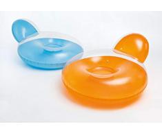 Intex - 58889EU - Jeu de Plein Air et Sport - Fauteuil de Piscine Glossy - Orange-Blanc