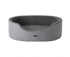 FEANDREA Panier pour Chien, Coussin Réversible, 92 x 72 x 27 cm, Gris PGW33GG