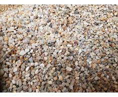 Doubleyou Geovlies & Baustoffe Gravier daquarium de 1 kg à 30 kg – Fabriqué en Allemagne – Sable à quartz – Grain arrondi 3,0-6 mm