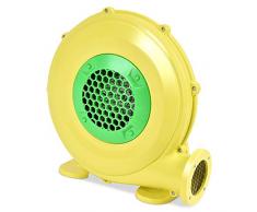 GOPLUS Pompe Electrique Gonflable de Ventilateur d’Air de Château Gonflable, Souffleur Electrique avec Moteur, Jaune (380W)