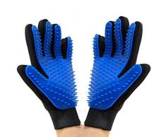 SHS 2PCS Gant pour Animal Domestique,Brosse pour Cheveux Gant de toilettage pour Chien,Chat Gant de Massage pour toilettage Doux et Efficace pour Nettoyer Gants