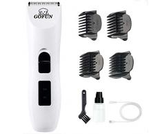 GOFUN Tondeuse Chien Chat Toilettage, USB Professionnelles Tondeuse de Cheveuxà Faible Bruit Animaux Familier, Animal Familier Tondeuse électrique Rechargeable sans Fil pour la Coiffure