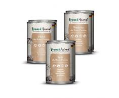 Venandi Animal Nourriture Premium Package Test II 4 Cheval/4 Veau/4 Dinde sans Céréale 6 pour Chat