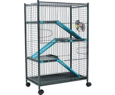 Zolux Cage pour Chinchilla/Furet Bleu 72 x 43 x 107 cm