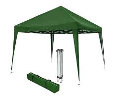 TecTake 800180 Tonnelle de Jardin Tente Réception Pavillon Barnum Chapiteau 3x3m Pliante Pliable - diverses Couleurs au Choix (Vert | No. 401620)