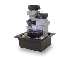 Kiom Fontaine dintérieur de Table Fontaine décorative FoQuadrato avec LED 10863
