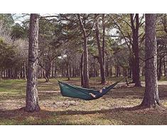 SKYIN Hamac, hamac à Couchage Plat, Totalement différent. Ne dormez Pas dans Une Courbe en Forme de C. Léger, Portable, Simple et Double. Satisfaction Garantie de 60 Jours, Vert