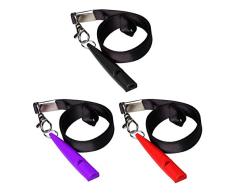 Sifflets pour Chiens,3 Pack Professionnels Sifflet de Formation de Chien Ultrasonique Sifflet pour Dressage de Chien Plastique à Sifflet de Chien pour chien dobéissance Sifflet avec Lanière Noire