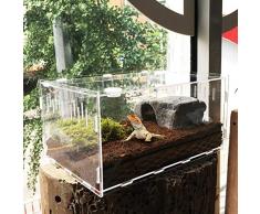 Likeitwell Bulary Reptile Breeding Box Acrylique Transparent Pet Reptile Box Acrylique Reptile Terrarium Petit Pet Reproduction Boîte