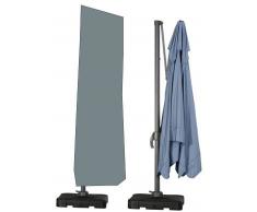 HBCOLLECTION Housse Premium Polyester Gris avec Tige pour Parasol déporté 280cm