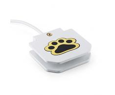 OneConcept Fiffi Splash Fontaine pour Chien Distributeur Automatique Eau fraiche (adapté pour Les Chiens de Taille Moyenne à Grande, en appuyant avec la Patte)