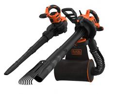 Black&Decker BEBLV301 Aspirateur Souffleur Électrique à fil Aspirateur + Souffleur, Option Broyeur 3000 W