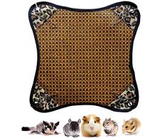 LeerKing Hamac Rat pour Lété Hamac Lit Couchage Furet Rongeur Rat Hamster Ecureuil Chinchilla Cochon Coussin Maison Jouet Accessoire, léopard
