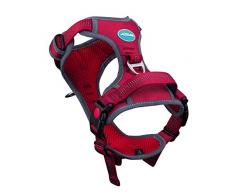 ThinkPet Harnais Chien Anti Traction, Harnais Chien Réfléchissant Gilet Réglable Rembourré avec Poignée pour Chiens, Clip arrière et Avant pour Un contrôle Facile