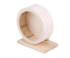 Atyhao Roue pour Hamster, Petits Animaux, Roue dexercice pour Hamster, Animaux de Compagnie, Repose-nid en Bois, Jouet pour gerbilles Chinchillas, hérissons et Souris