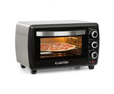Klarstein Omnichef 20 2G Mini-Four (20 L, 1500W, régulateur température: Max. 230 °C, 5 Fonctions de Cuisson Dont rôtissoire, Plaque et Grille incluses) - Noir