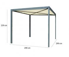 Habrita - HABRITA - Carport pergola extensible simple-double