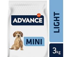 Advance Croquettes pour Chien Mini Adulte Light avec Optiweight Poulet et Riz 3 kg