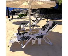 GZGZADMC Housse de Chaise de Plage, Piscine, Bain de Soleil, Chaise Longue avec Poches latérales, Portable à séchage Rapide, Couverture épaisse pour Les Vacances