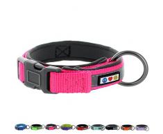 PAWTITAS Collier pour Chien Lumberjack Collier pour Chien rembourré Collier pour Chien réfléchissant Collier pour Chiot Petit Collier pour Chien Rose Collier pour Chien