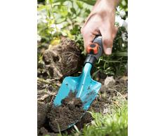 Transplantoir Combisystem de Gardena : Pelle de Jardin pour la Plantation et le Repiquage, Largeur de Travail 8,5 Cm, Utilisation Flexible, en Acier de Qualité, Revêtement Duroplast (8929-20)