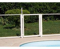 Chalet et jardin 24MODULEPORTILLON Barrière de Protection pour Piscine Portillon Transparent 90 x 117 cm