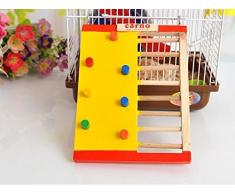 soccik drôles multicolores en bois Hamster escalade Ladder molaire zubehörkleine Animal amusantes Ascension échelle descalade escalier échelle pour jouet pour hamster Rongeur Souris Bois