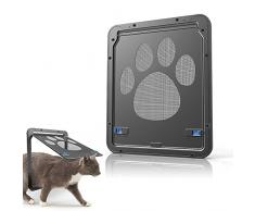 Namsan Chatiere pour Chien Chatieres pour Chat Facile à Installer Verrouillable Porte pour Animaux de Compagnie (29cm x 24cm)