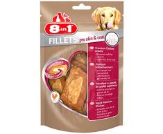 8in1 Fillet Pro Skin & Coat Friandises pour chiens adultes et seniors de grandes races – Pelage Sain et Brillant - Au poulet – 80g