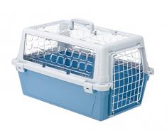 Ferplast Atlas 10 Trendy Open Panier de Transport pour Chat/Chien Bicolore Bleu/Gris