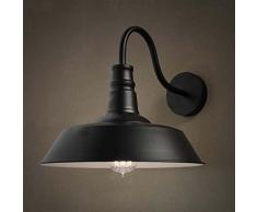 Moderne Rétro Creative Lampe Murale Pour Salon,Chambre À Cour Hôtel Applique Murale Industrielle Éolienne Ancienne Lampe De Rue Allée Couloir Applique Murale Cache-Pot,Lampe Murale 25Cm Sans Ampoule