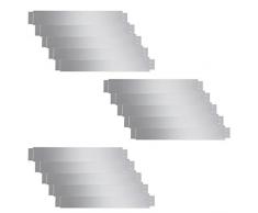 vidaXL 15x Clôtures de Pelouse Flexibles en Acier Galvanisé Bordure Panneaux