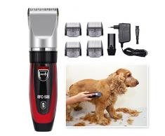 Surker Tondeuse Chien Avec Batterie ÉLectrique 2 Batterie Tondeuse À Poils Pour Petits Moyens Et Grands Chiens Chats Et Autres Animaux