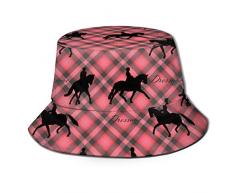 Meiya-Design Chapeau unisexe Motif silhouettes de dressage Rouge/noir