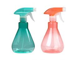 Cymax 2 Pièces 500ML Multifonction Vaporisateur Bouteilles en Plastique, Jardin Pulvérisateur Spray Bouteille pour arroser Les Plantes et Les Fleurs ou salles de Nettoyage (Vert + Orange)
