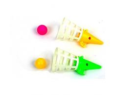 Jeu Lance Balle 9 cm avec 1 Balle - Couleur Aléatoire - Sport Plage Enfant Jouet - 501