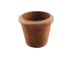 Pot de fleurs en terre cuite Cilindro Liscio - Fabriqué à la main en Italie - 25 cm - 40 cm, Liscio Toscana., 40 cm