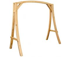 AMANKA Support en Bois de mélèze pour Balancelle env. 205x105x198 cm pour lintérieur et lextérieur de la Maison
