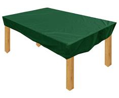 KaufPirat Premium Housse de Protection Bâche Imperméable 320x100x15 cm Couverture de Table de Jardin Housse protectrice pour mobilier de Jardin en Polyester Oxford Vert Sapin