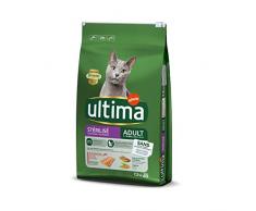 Ultima Croquettes pour Chat Stérilisé avec Saumon - 7,5 kg