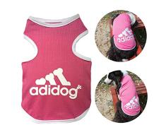 TVMALL Adidog Chien T-Shirt 100% Coton Grande Veste de Chien été Maille Respirante Chemise de Chien Labrador Retriever Golden Retriever Manteau de Mode Grande surdimensionné vêtements Chien 3XL-9XL