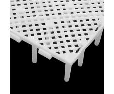sourcing map 5pcs Plastique Blanc Conseil Séparation Grille Filtration Plaque pour réservoir Poisson Betta
