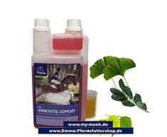 ♥ EMMA ♥ Acide aminé pour chevaux - aliments pour chevaux complément alimentaire liquide pour un apport rapide en acides aminés + vitamines, soutient l'accumulation musculaire, performance & énergie, accumulation de muscles