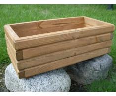 Nouveau bac à fleurs en bois tOP pot de fleurs pour jardin et terrasse montée d2 chêne 80 cm