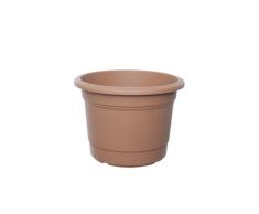 Whitefurze Milano Pot de Fleurs Rond 30 cm Terre Cuite